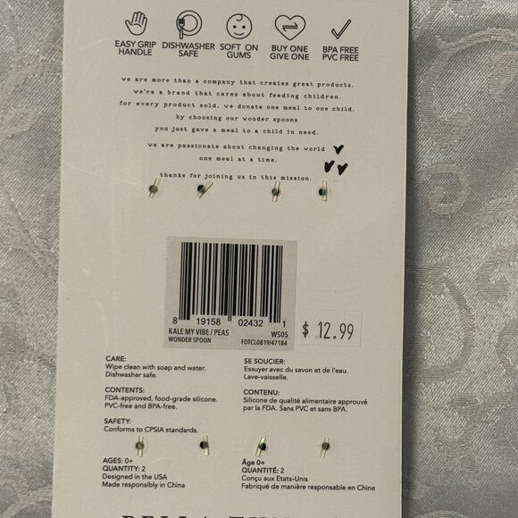 New in Package Bella Tunno Wonder Spoons 2-Pack Green Blue Gift Baby BPA-free - Picture 4 of 6